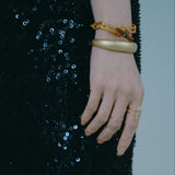 (モンタナアゲート/gold) horn mantel chain  bracelet