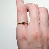 (サファイア/gold) birth ring【9月誕生石】