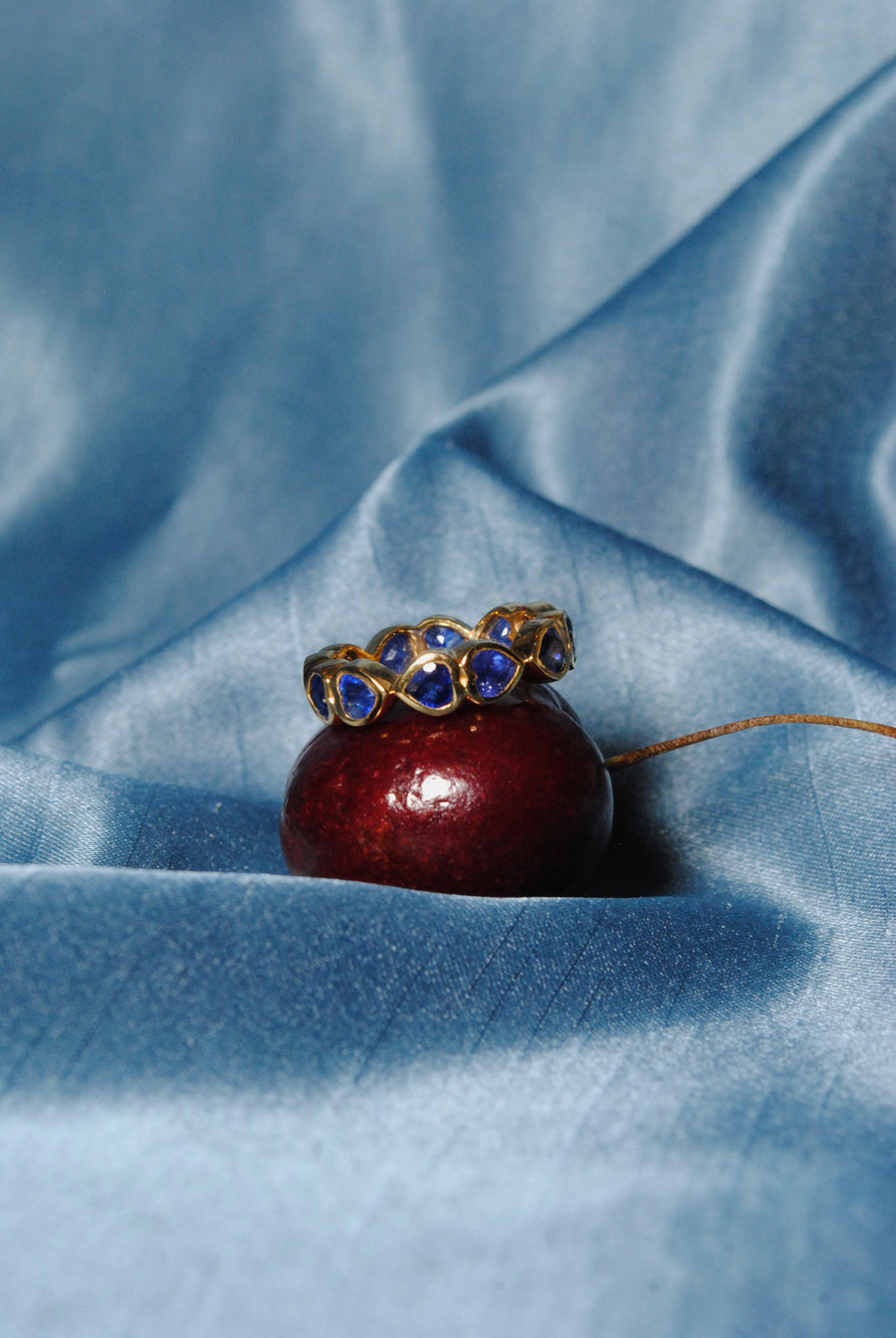 (ブルーサファイア/gold)：All heart full eternity ring