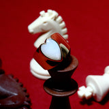 (マザーオブパール/gold) long heart rough ring