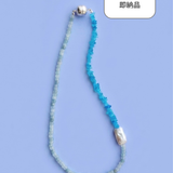 【即納】(アパタイト/パール/アクアジェイド) 2way playful rosary necklace