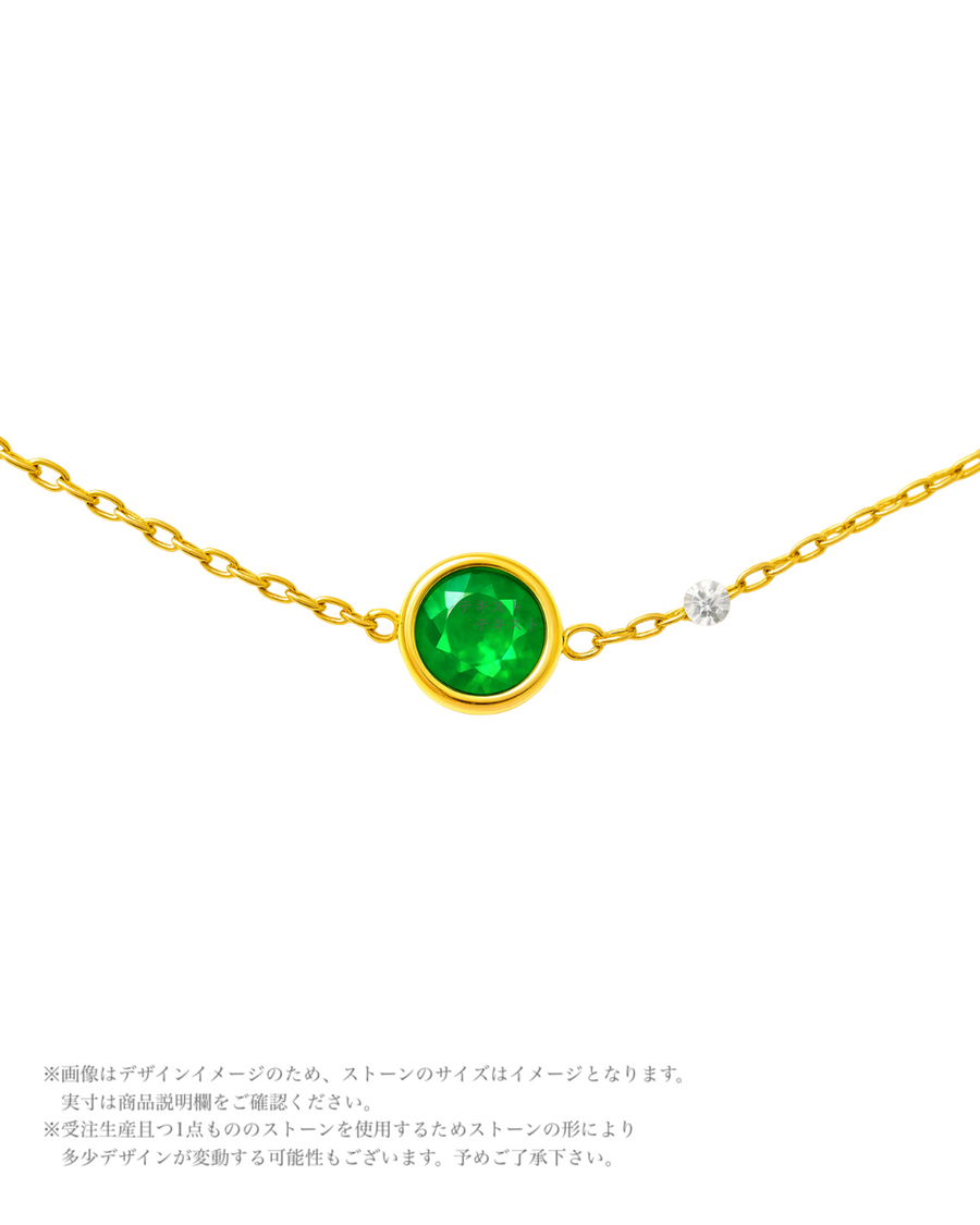 【限定1点】(フローライト&ダイヤモンド/gold)  2025holiday OOTK necklace