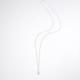 (レインボームーンストーン/gold-silver) birth pinky necklace【6月誕生石】