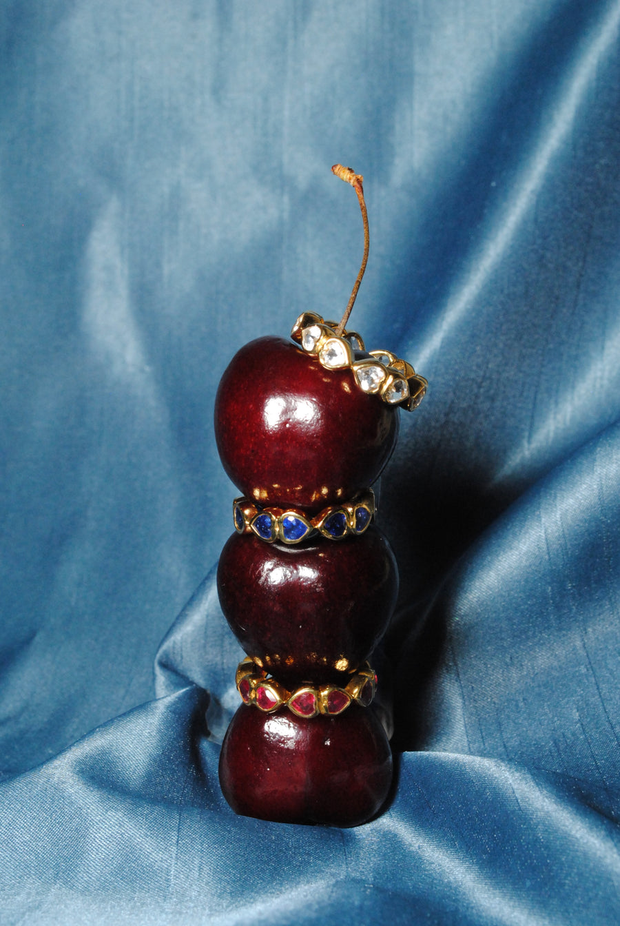 (ブルーサファイア/gold)：All heart full eternity ring