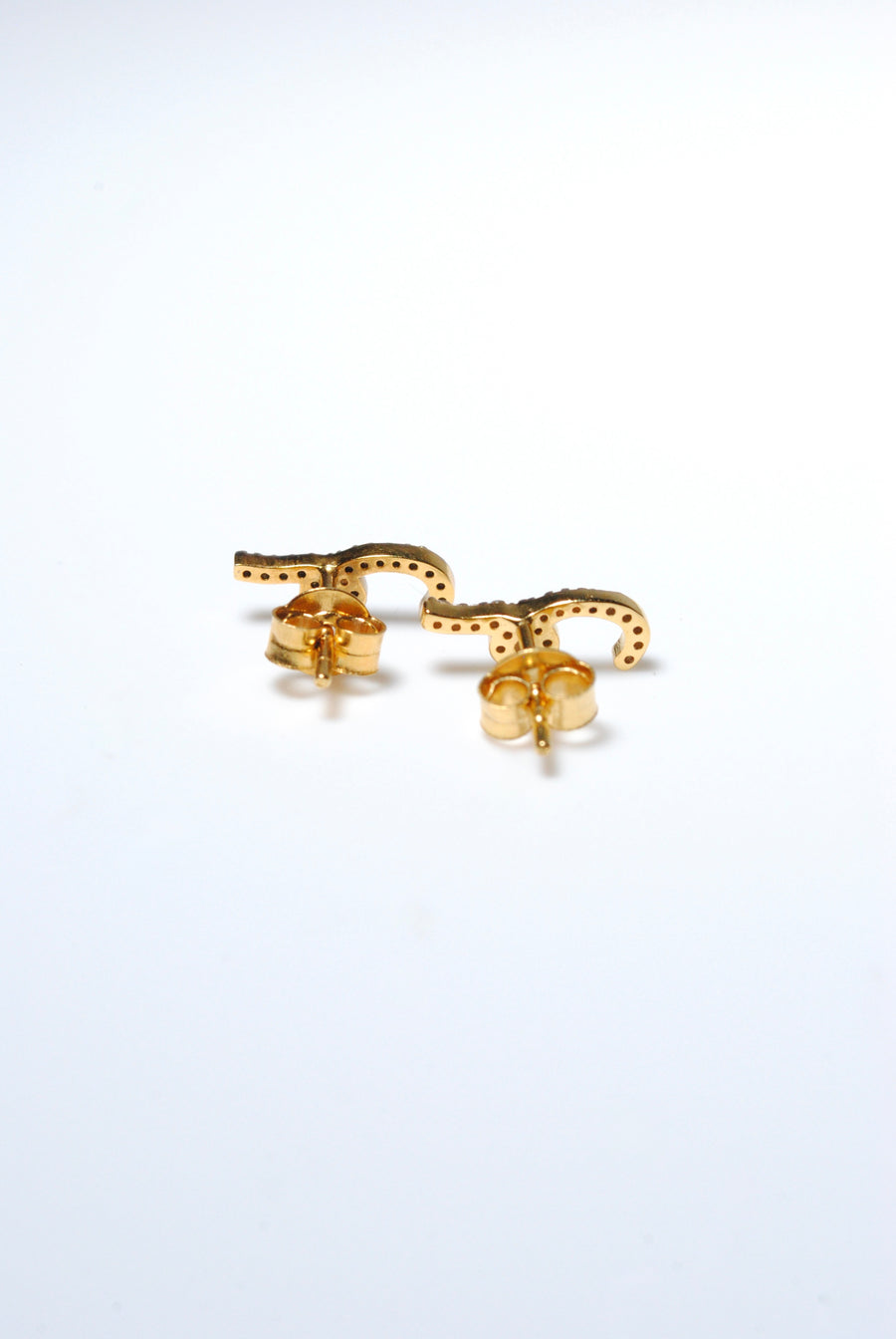 (モアサナイト/gold) mini drawing earring