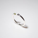 (ペリドット/silver) 2way milano ring