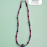 【予約販売】(ルビージェイド/スモーキークオーツ/ガーネット) 2way playful rosary necklace