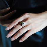 (ブラックオニキス/gold) hemisphere basic circle ring