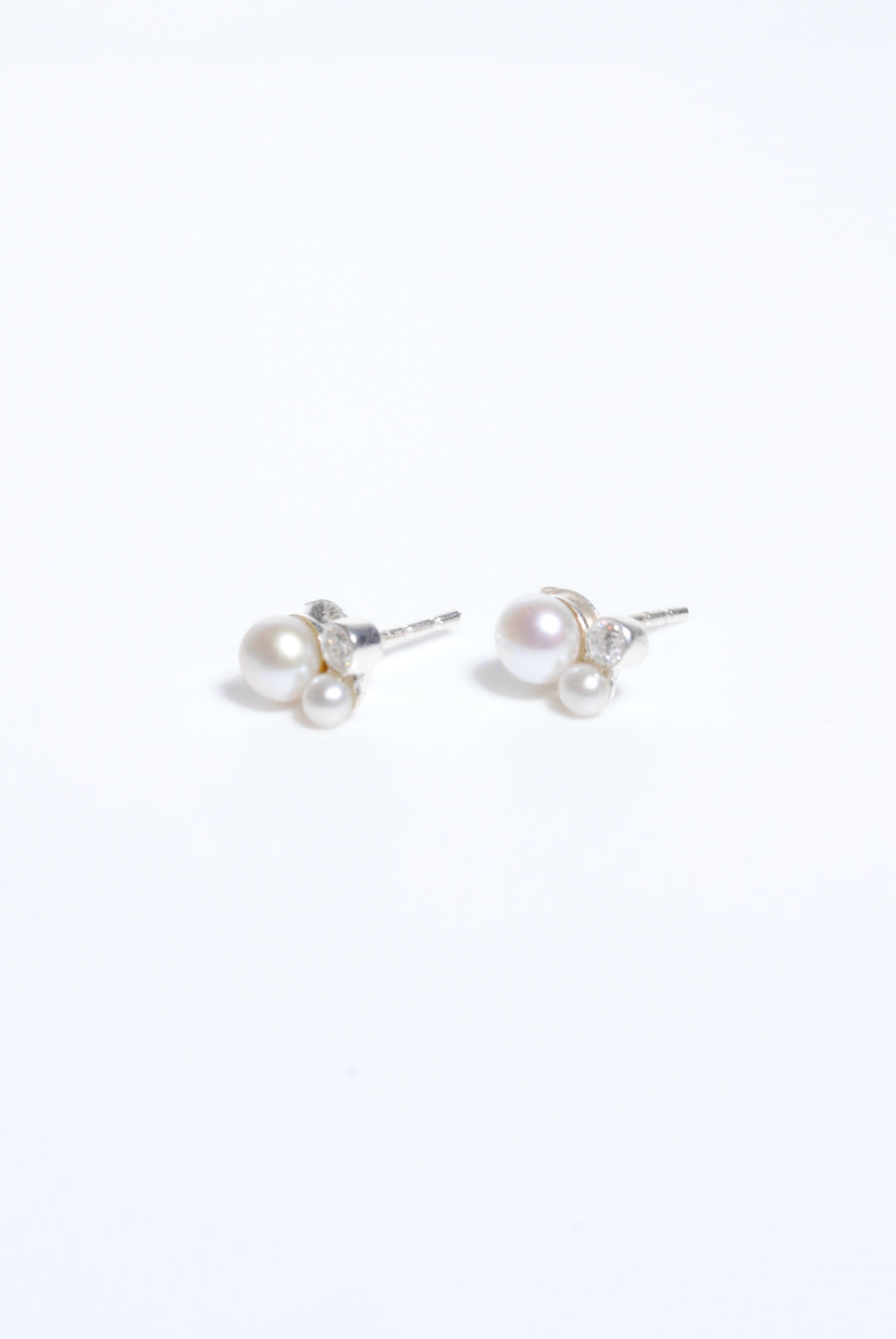 (パール_モアサナイト/silver) astra orbit  earring