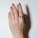 (グリーンアメジスト/gold) concave cushion ring