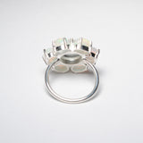 (オパール&グリーンアメジスト/silver) camellia ring