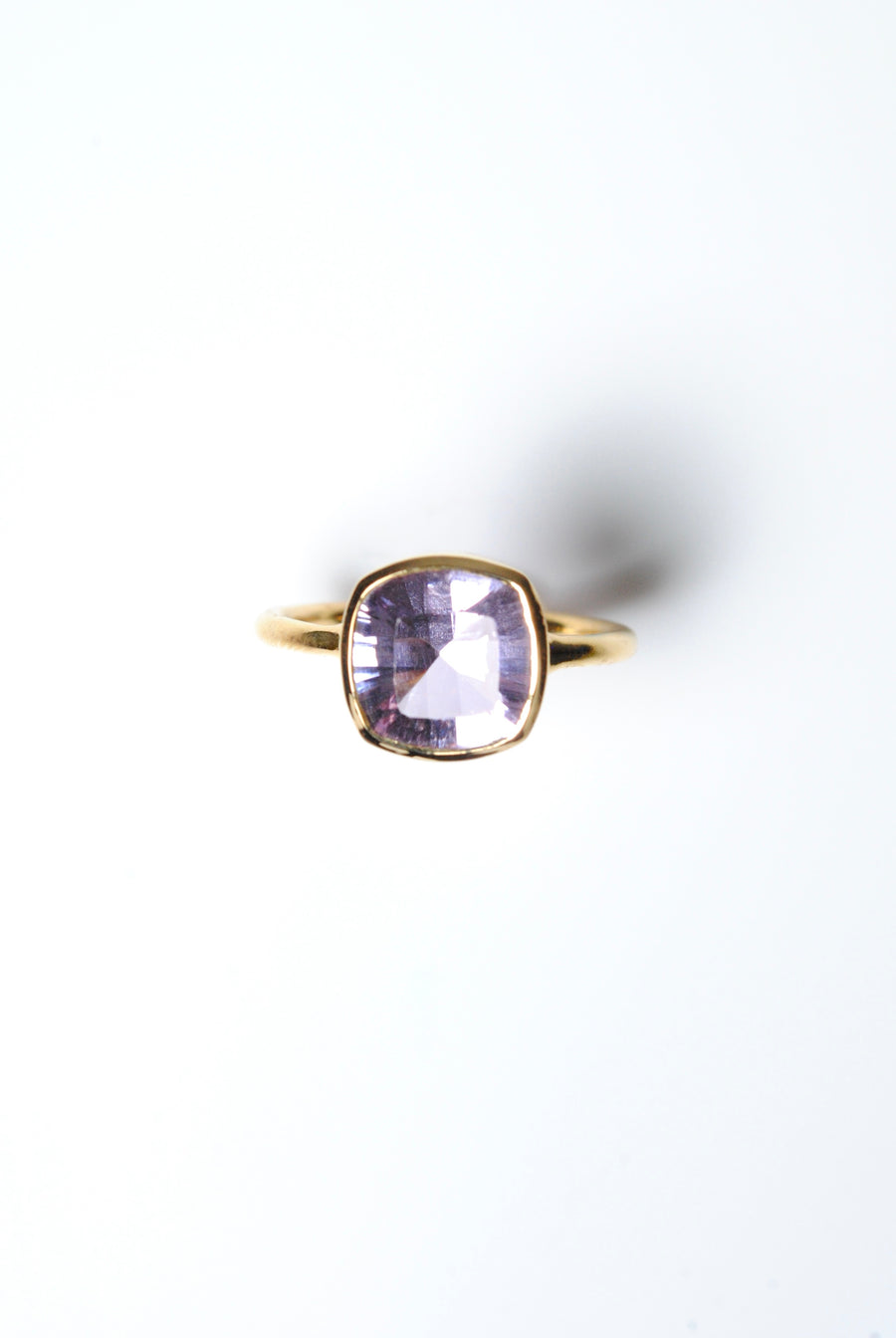 (ピンクアメジスト/gold) corn cave cushion ring