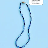 【予約販売】(カイヤナイト/ラピスラズリ) 2way playful rosary necklace