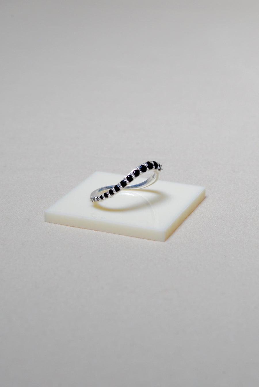 (ブラックオニキス/silver) grow ring