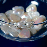 (パール_モアサナイト/silver) astra orbit  earring