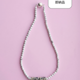 【即納】(ダルメシアンジャスパー/ハウライト) 2way playful rosary necklace