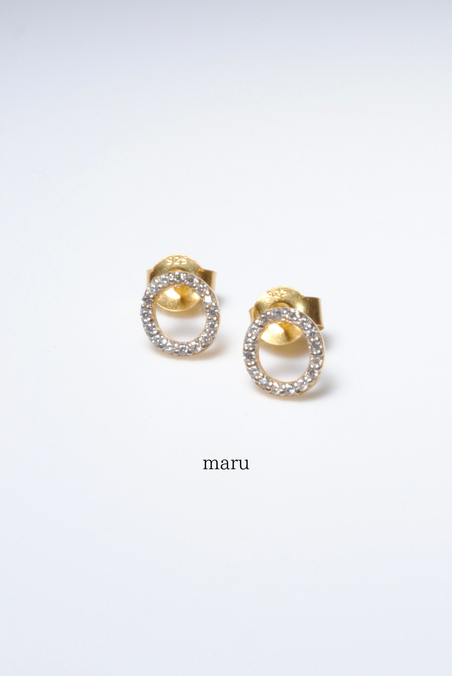 (モアサナイト/gold) secret charm earring