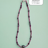 【予約販売】(ルビージェイド/スモーキークオーツ/ガーネット) 2way playful rosary necklace