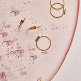 (ブルーサファイア/gold) mini rect boad ring