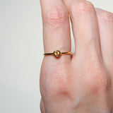 (シトリン/gold) birth ring【11月誕生石】