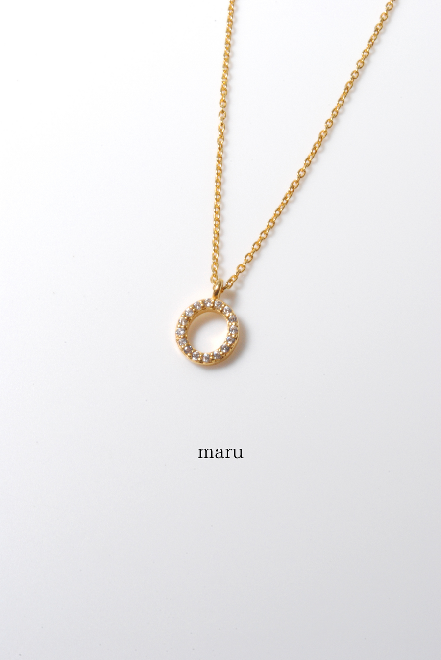 (モアサナイト/gold) secret charm necklace
