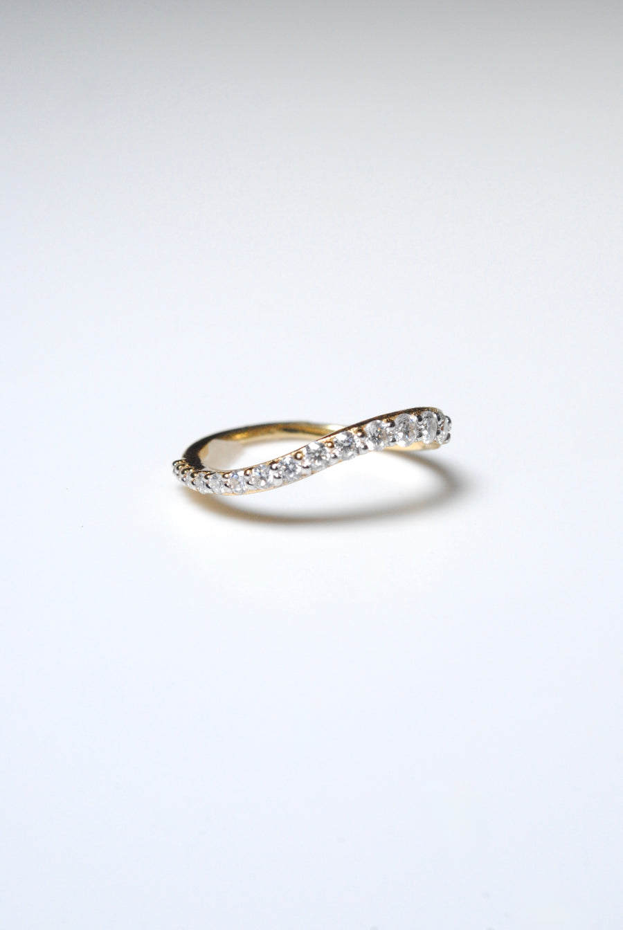 (モアサナイト/gold) grow ring