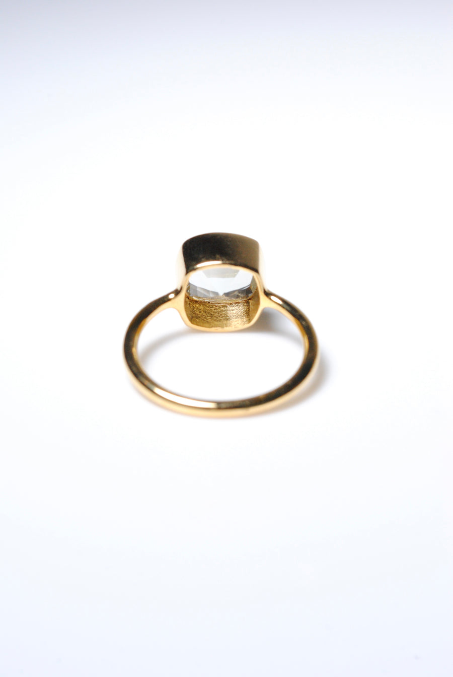 (グリーンアメジスト/gold) corn cave cushion ring