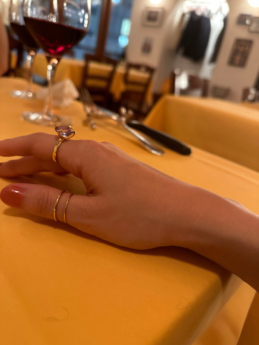 (10K) plain ever ring -Essential-