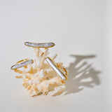 (ロングパール/gold) flute ring：pearl series