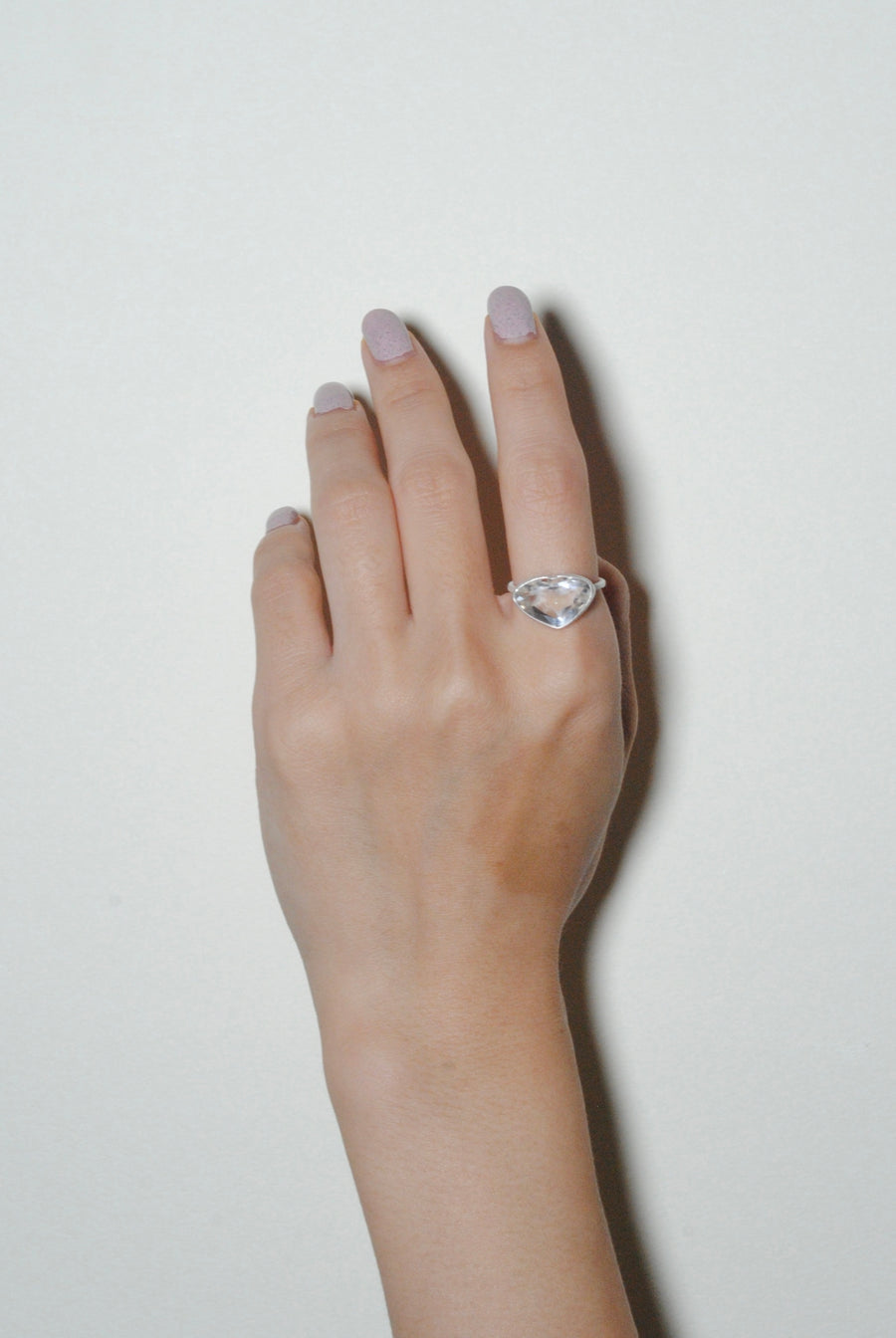 (クリスタル/silver )Ms.heart ring