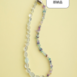 【即納】(アクアマリン/マルチフローライト) 2way playful rosary necklace
