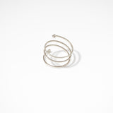 (モアサナイト/silver) starry spiral ring