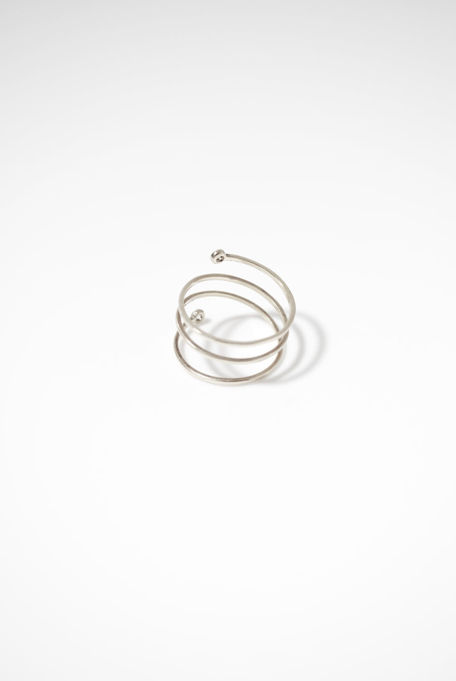 (モアサナイト/silver) starry spiral ring