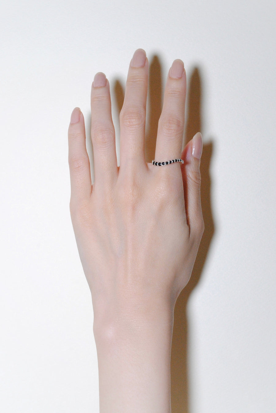 (ブラックオニキス/silver) grow ring