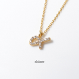 (モアサナイト/gold) secret charm necklace