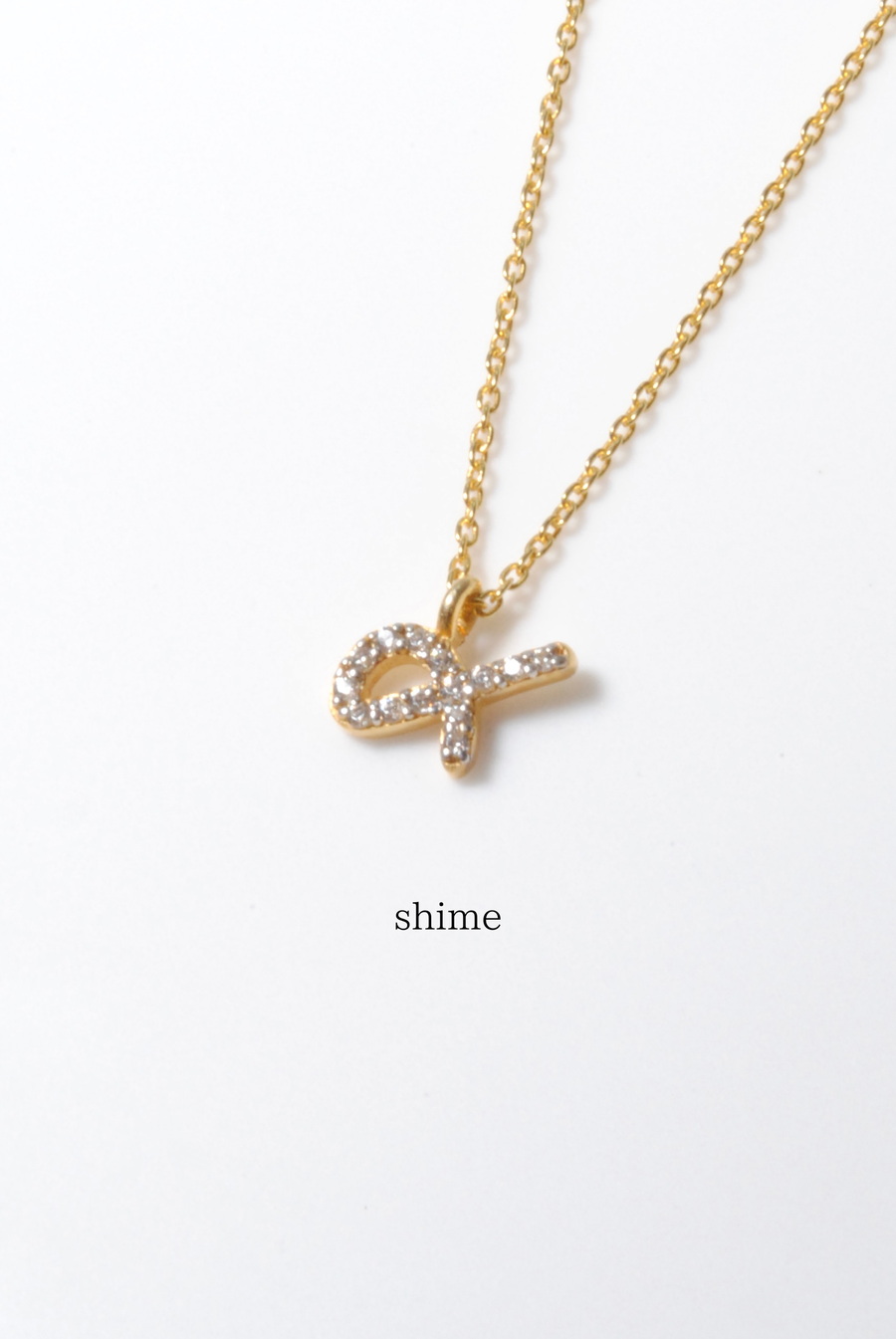 (モアサナイト/gold) secret charm necklace