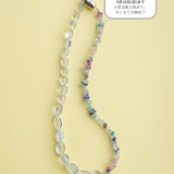 【予約販売】(アクアマリン/マルチフローライト) 2way playful rosary necklace