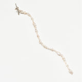 (パール・モアサナイト/silver) 2way baby pearl pierced earring