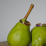 (ペリドット&アメジスト/GOLD)bi-color 3way square  eternity ring