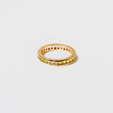 (ペリドット&アメジスト/GOLD)bi-color 3way square  eternity ring
