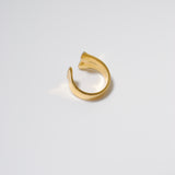 (モアサナイト/gold) curvy form pave ring