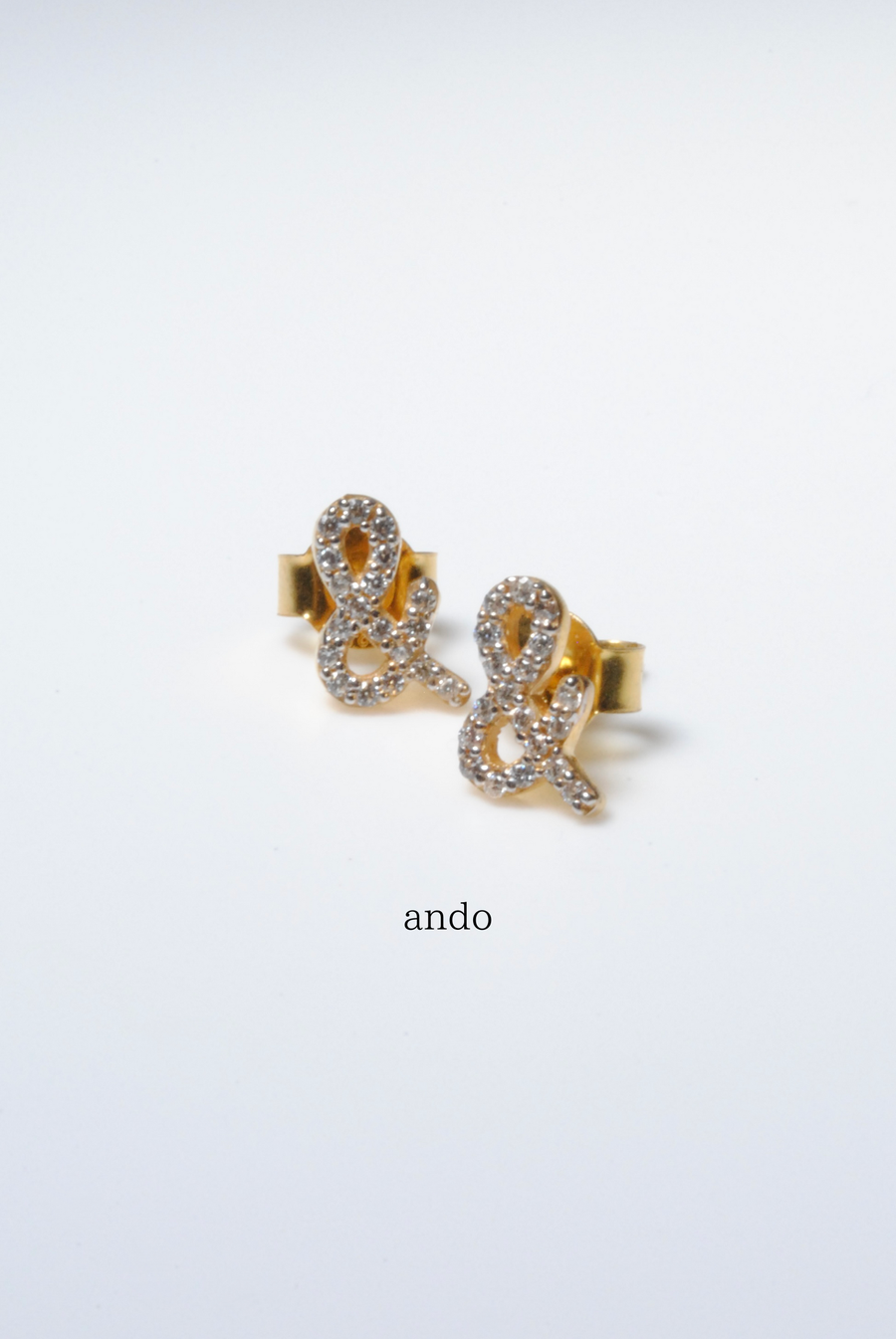 (モアサナイト/gold) secret charm earring