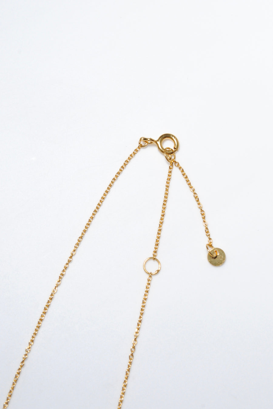 (モアサナイト/gold) mini drawing necklace