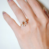 (ダイヤモンド/gold) snow flower ring