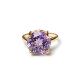 (ピンクアメジスト/gold) rosette inside ring
