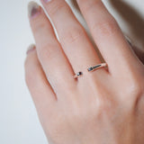 (ガーネット/gold-silver) 2way milano ring