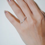 (ペリドット/silver) 2way milano ring