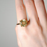 (レモンクオーツ/gold) rosette inside ring