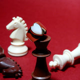 (マザーオブパール/gold) long heart rough ring