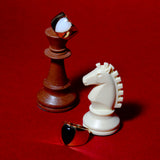 (マザーオブパール/gold) long heart rough ring